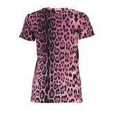 Cavalli Class Pink Cotton Women T-Shirt